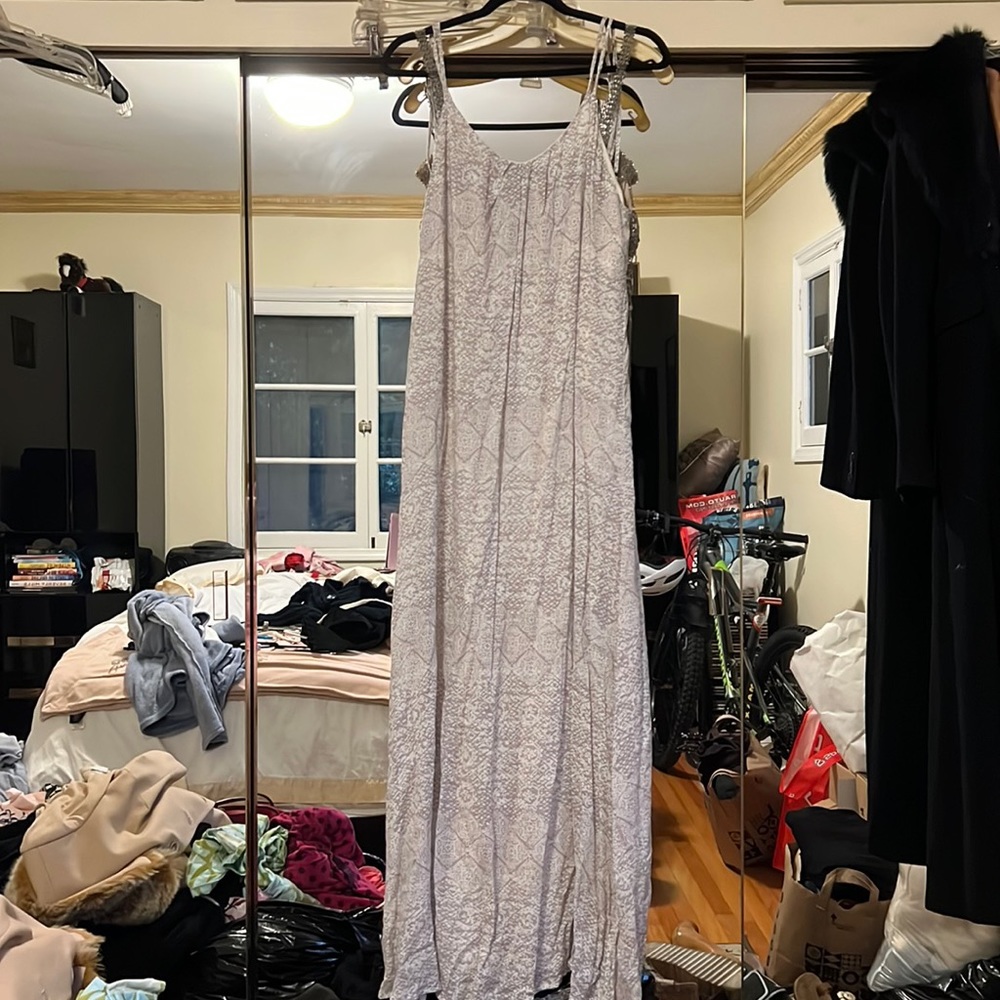 O’Neil tie back silver dress size L